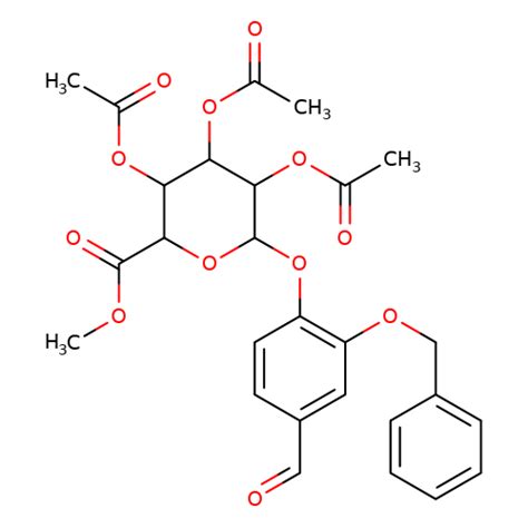 2 Benzyloxy 4 Benzaldehyde Beta D Glucopyranosiduronic Acid Methyl Ester 2 3 4 Triacetate 3d