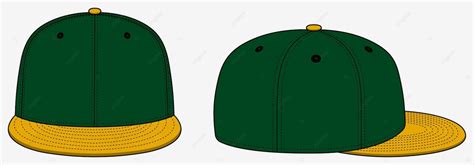 Baseball Cap Template Vector Illustration Accessory Layouts Flat Vector