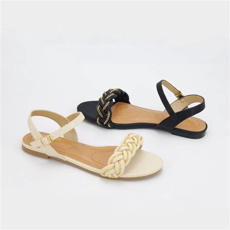 Jual Gio Saverino Sandal Tali Flat Nyaman Korea Shopee Indonesia