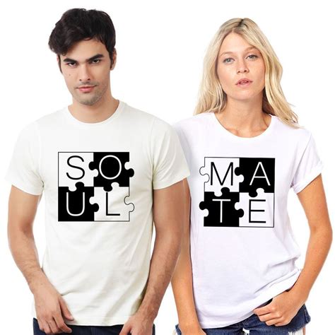 Soul Mate - Couples T-Shirts - 4FancyFans | Couple t shirt design ...