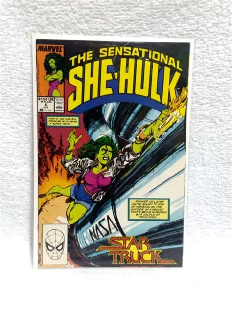 MARVEL COMICS THE Sensational She Hulk Issue 6 Direct Edition 1989 EUR