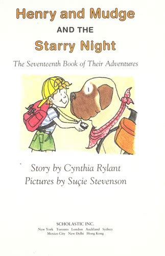 Henry And Mudge And The Starry Night By Cynthia Rylant Open Library