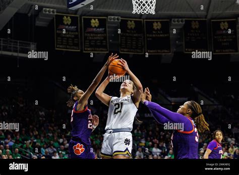 South Bend Indiana USA 22nd Feb 2024 Notre Dame Forward Maddy