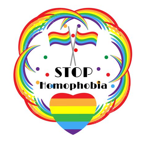 Stop Homophobia Vector Hd Png Images Modern Colorful Stop Homophobia