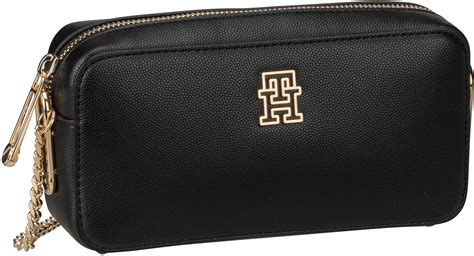 Tommy Hilfiger Th Timeless Chain Camera Bag Fa Black