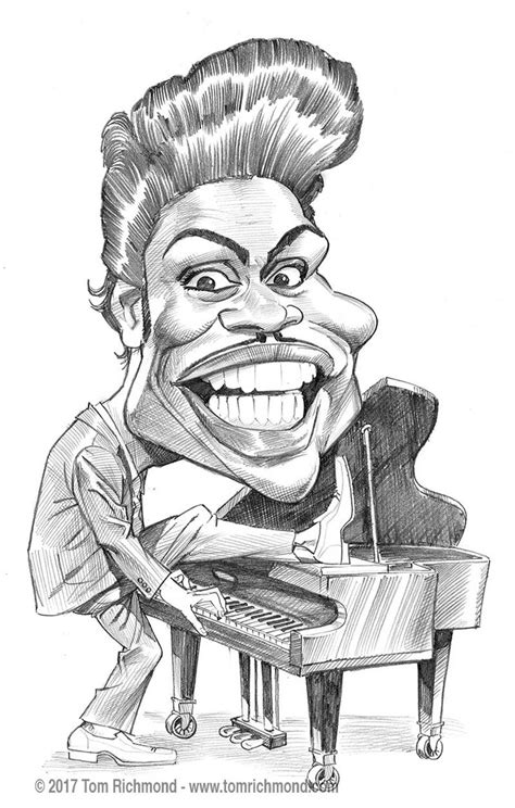 Sketch o’the Week- “Little Richard” Penniman! | Sketches, Caricature ...