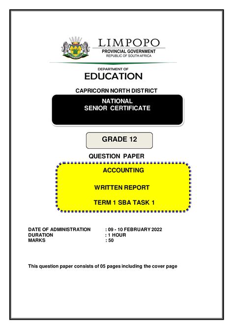 2023 ACCN G12 WR QP 1 SBA T WRITTEN REPORT TERM 1 SBA TASK 1