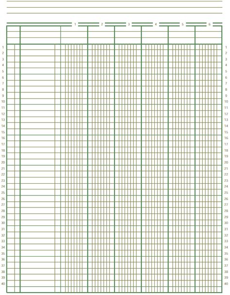 Best Images Of Free Printable Ledger Sheets Pdf Free Printable