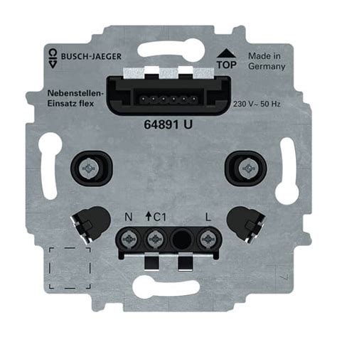 Busch Jaeger 64891 U Nebenstellen Einsatz Flex 1 Fach 230 V