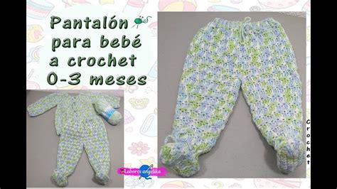 PantalÓn Con Zapatos Para BebÉ A Crochet 0 3 Meses Labores Angélika