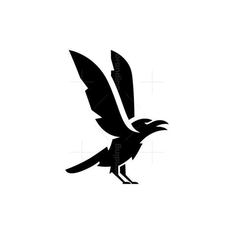 Raven Logo Black Crow Logo | Acessórios divertidos, Corvo, Tatoo