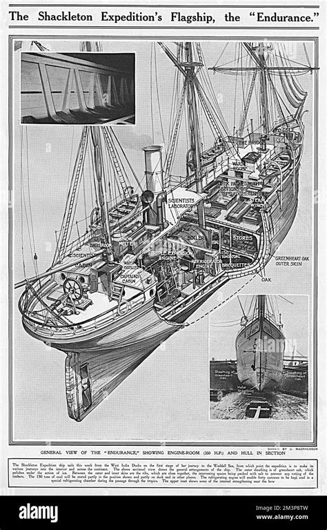 A Cutaway View Of The Endurance The Flagship Of Ernest Shackleton S