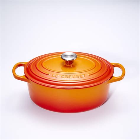 Le Creuset Braadpan Ovaal Signature Oranjerood Cm Liter