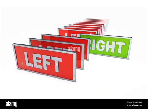 Left and right. Political directions Stock Photo - Alamy