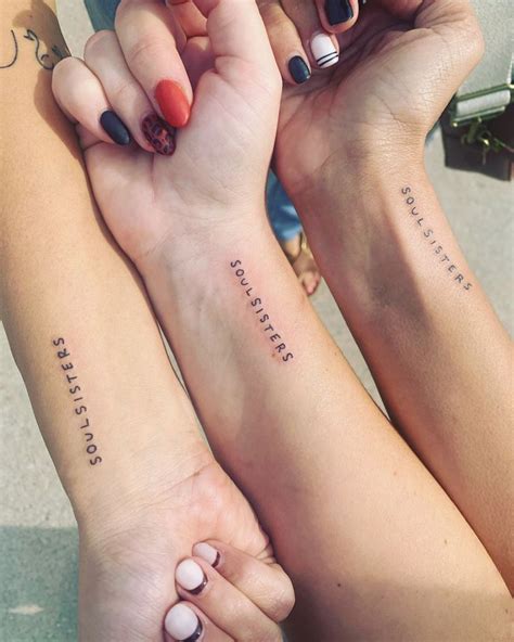 Friendship Tattoo In Friendship Tattoos Matching Sister Tattoos