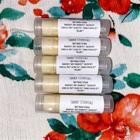 Essential Oil Lip Balm All Natural Lip Balm Chapped Lips Vegan Lip Balm Fragrance Free Clean