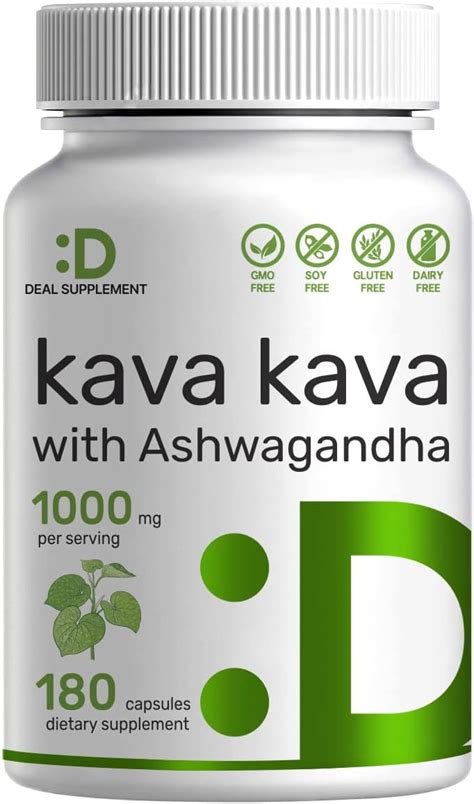 Kava Kava Con Ashwagandha Porciones De Mg C Psulas Extracto