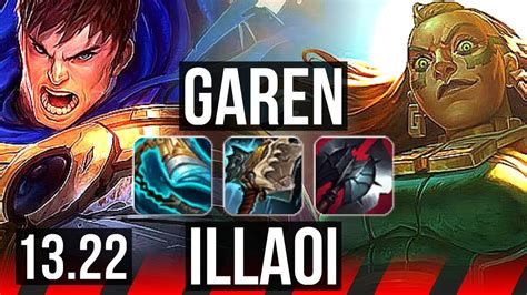 Garen Vs Illaoi Top 7 Solo Kills Na Challenger 1322 Youtube