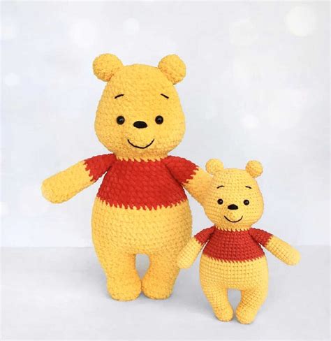 Winnie The Pooh Crochet Bear Amigurumi PDF Free Pattern - Amigurumi ...