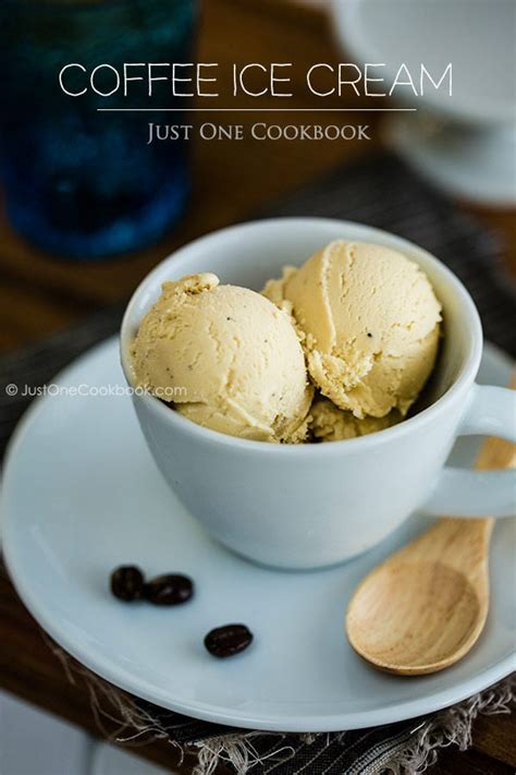 Coffee Ice Cream Recipe • Just One Cookbook