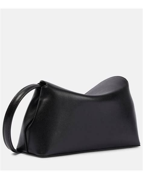 Toteme T Lock Small Leather Clutch In Black Lyst