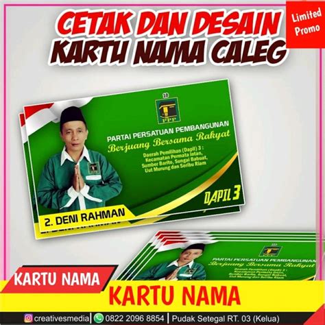 Halaman Unduh untuk file Contoh Desain Kartu Nama Caleg yang ke 4