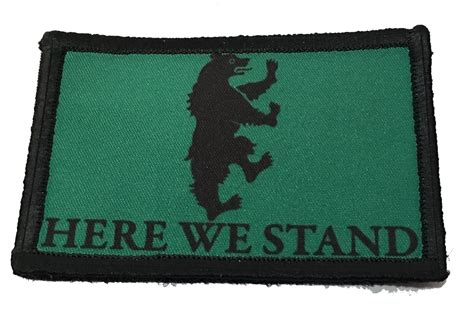 House Mormont Sigil Game of Thrones Morale Patch | Custom Hook and Loop ...