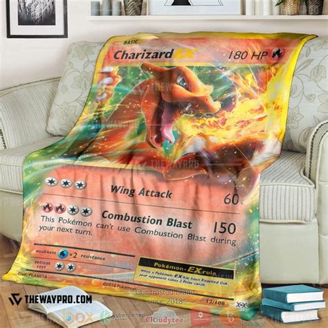 Pokemon Shining Charizard Neo Destiny Blanket Hot Sale