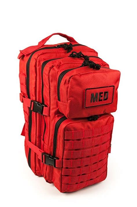 Elite First Aid Tactical Trauma Kit #3 STOCKED Tactical Medic Bag OD Red