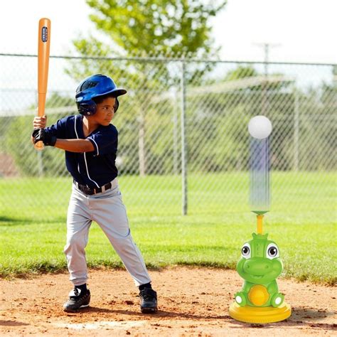 Swing For The Stars Kids Tee Ball Set For Funny Toddler Sports Fun