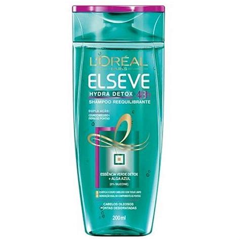 SHAMPOO ELSEVE 200ML HIDRA DETOX Dular Supermercados E Da Casa E Commerce