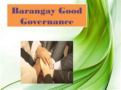 Barangay Good Governance By Ronald Ramao Issuu