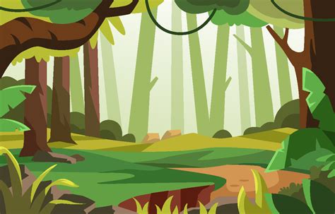 Cute Forest Background Clipart