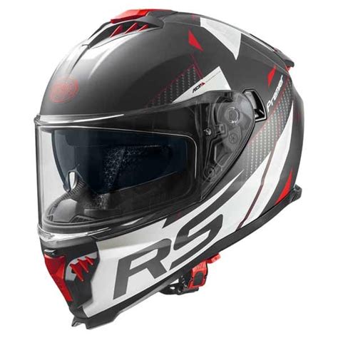 Casco Premier Typhoon Rs Bm Bianco Nero Rosso