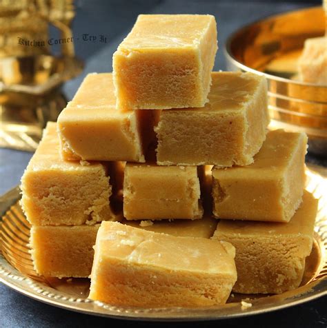 Ghee Mysore Pak Homemade Soft Mysore Pak