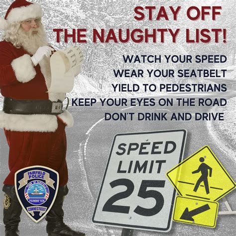 Fairfield Police Ct On Twitter Stay Off The Naughty List This Year