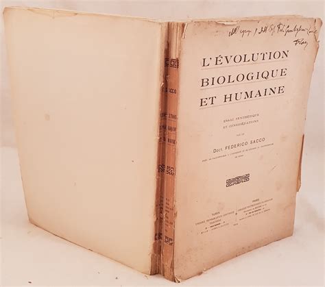 L Evolution Biologique Et Humaine Essai Synthetique Et Considerations