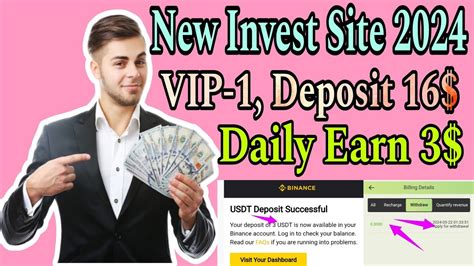 New Invest Site Vip Deposit Daily Earn