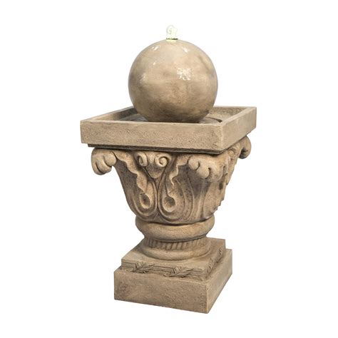 Buy Teamson Home Garden Water Feature With Lights Outdoor Sphere