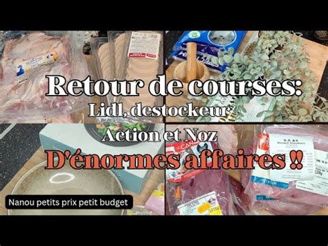 Retour De Courses Destockeur Lidl Noz Et Action D Normes Affaires Des