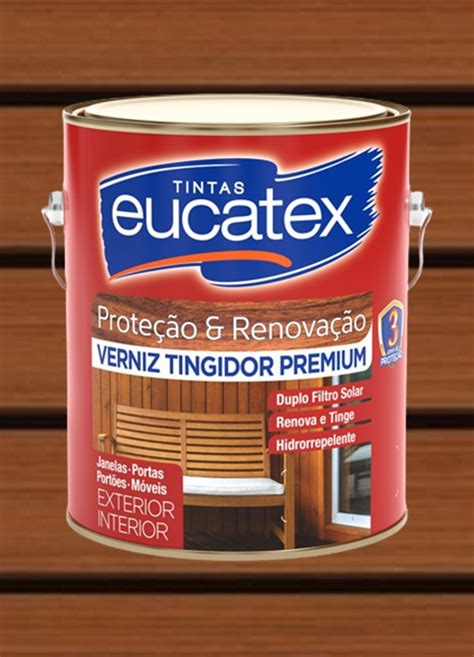 Verniz Eucatex Premium Tingidor 3 6L Imbuia Tocco Tudo Para Sua