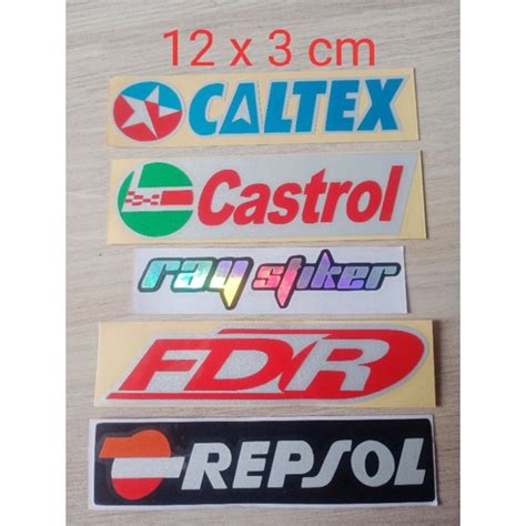 Jual Stiker Cutting Motor Repsol Castrol Caltex Fdr Shopee Indonesia