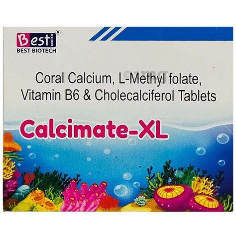 Calcimate Xl Tablet Buy Strip Of 150 Tablets At Best Price In India 1mg