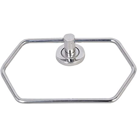 GARBNOIRE Stainless Steel Hex Oval Towel Ring Napkin Ring Bathroom