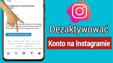 Jak dezaktywować konto na Instagramie nowe 2023 Wyłącz tymczasowo