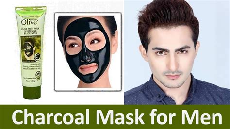 Charcoal Mask For Men How To Apply And Use And Wash Youtube