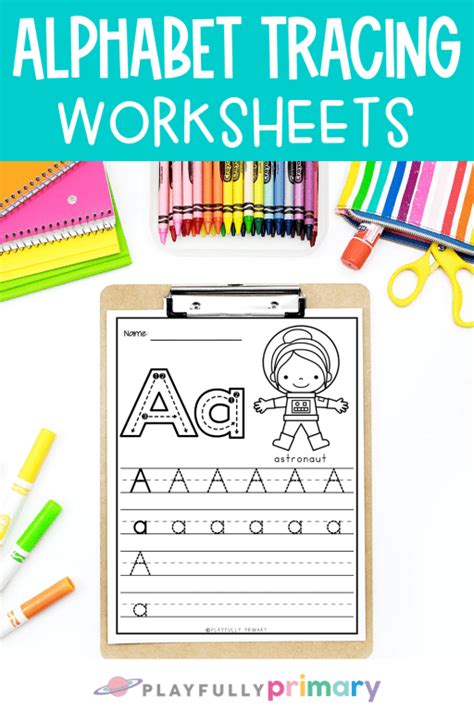 Actually Fun Tracing Worksheets Alphabet Letter Formation Playfully Primary