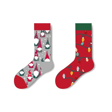 Wholesale Funny Santa Mismatched Xmas Socks Men Women Novelty Holiday ...