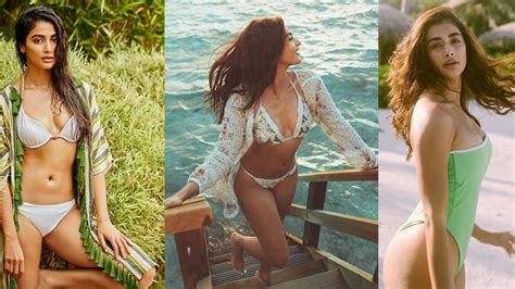 Pooja Hegde Hot Bikini In Beach Video Part 2 Actress Pooja Enjoyed