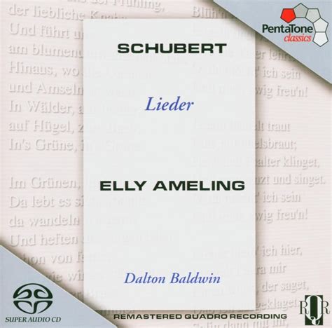 Dalton Baldwin Elly Ameling Schubert Lieder Super Audio Cd Elly